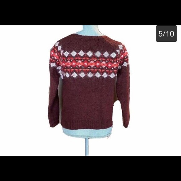 Hollister wool blend burgundy sweater - Picture 2 of 9